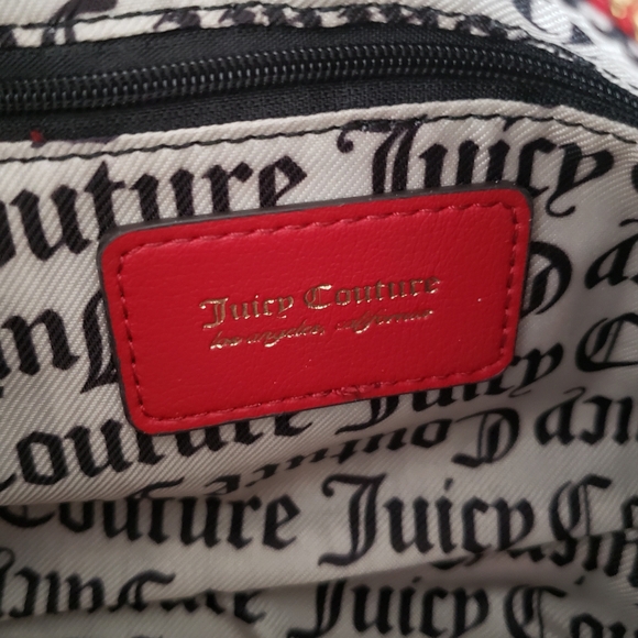 Juicy Couture Freshly Picked Strawberry Shoulder Bag Chestnut Chino/Cool Red NWT - Picture 9 of 16